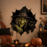 Halloween Wall Decal Self-Adhesive 3D Cracked Wall Effect