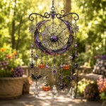 Halloween Wind Chime Stained Glass Style Indoor Outdoor