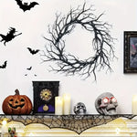 Halloween Wreath Natural-Look Artificial Branches Lightweight