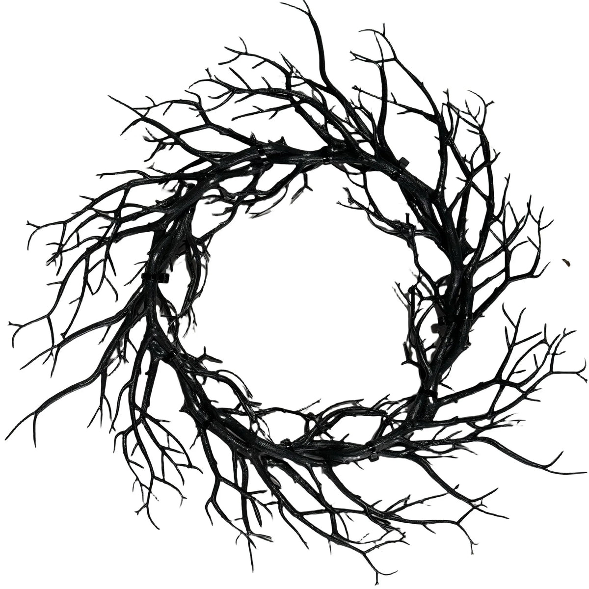 Halloween Wreath Natural-Look Artificial Branches Lightweight