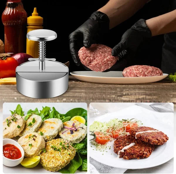 Hamburger Patty Press Stainless Steel Non-Stick Dishwasher-Safe