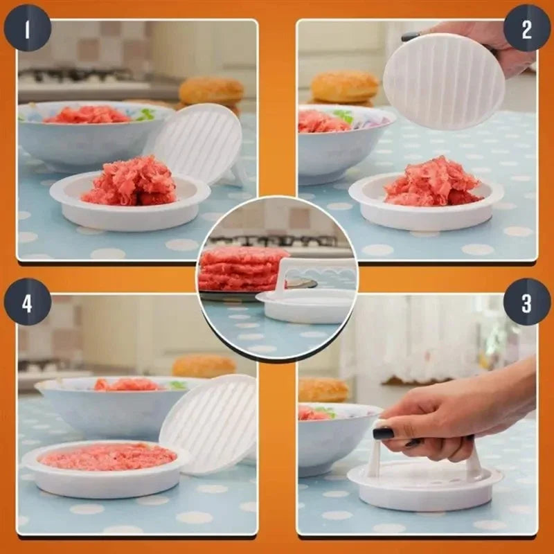 Hamburger Press 4-Patty Adjustable Thickness Dishwasher Safe