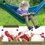 Hammock Cotton Canvas 441 Lb Capacity With Carrying Bag