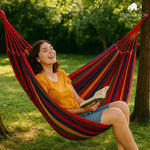 Hammock Cotton Canvas 441 Lb Capacity With Carrying Bag