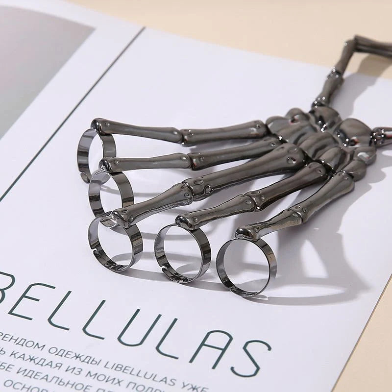 Hand Chain Bracelet Skeleton Design Flexible Links