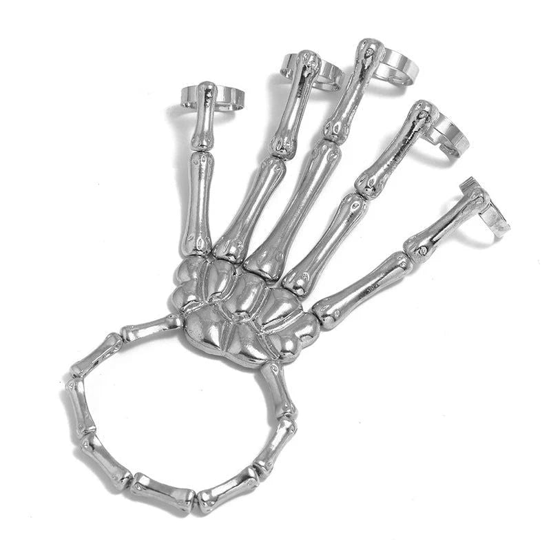 Hand Chain Bracelet Skeleton Design Flexible Links