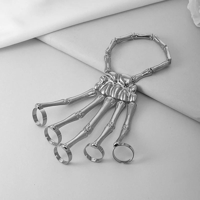 Hand Chain Bracelet Skeleton Design Flexible Links