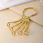 Hand Chain Bracelet Skeleton Design Flexible Links