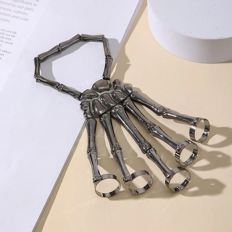 Hand Chain Bracelet Skeleton Design Flexible Links