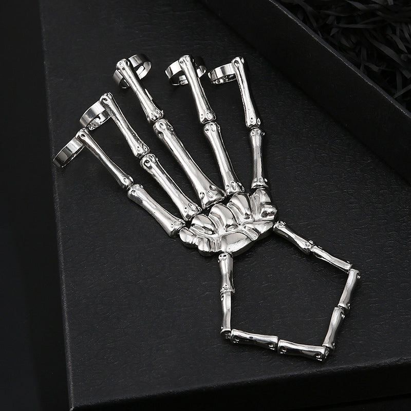 Hand Chain Bracelet Skeleton Design Flexible Links