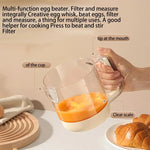 Hand Egg Mixer Manual Stainless Steel Battery-Free