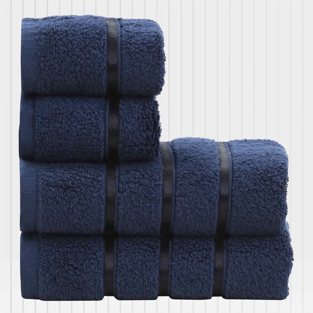 Hand & Face Towel Set 4-Piece Cotton Quick-Drying