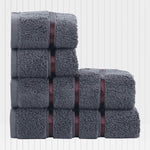 Hand & Face Towel Set 4-Piece Cotton Quick-Drying