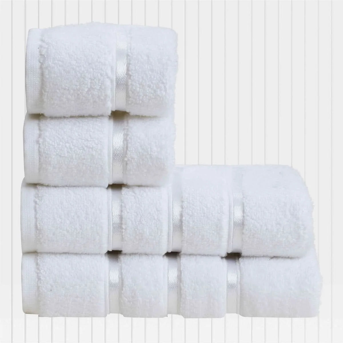 Hand & Face Towel Set 4-Piece Cotton Quick-Drying