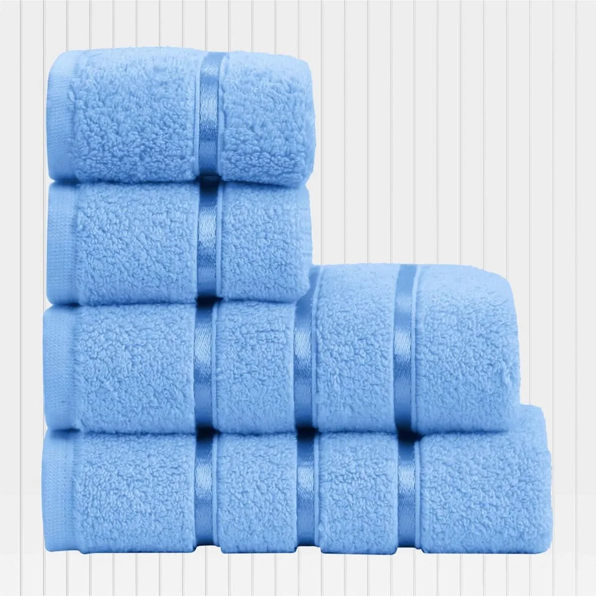 Hand & Face Towel Set 4-Piece Cotton Quick-Drying