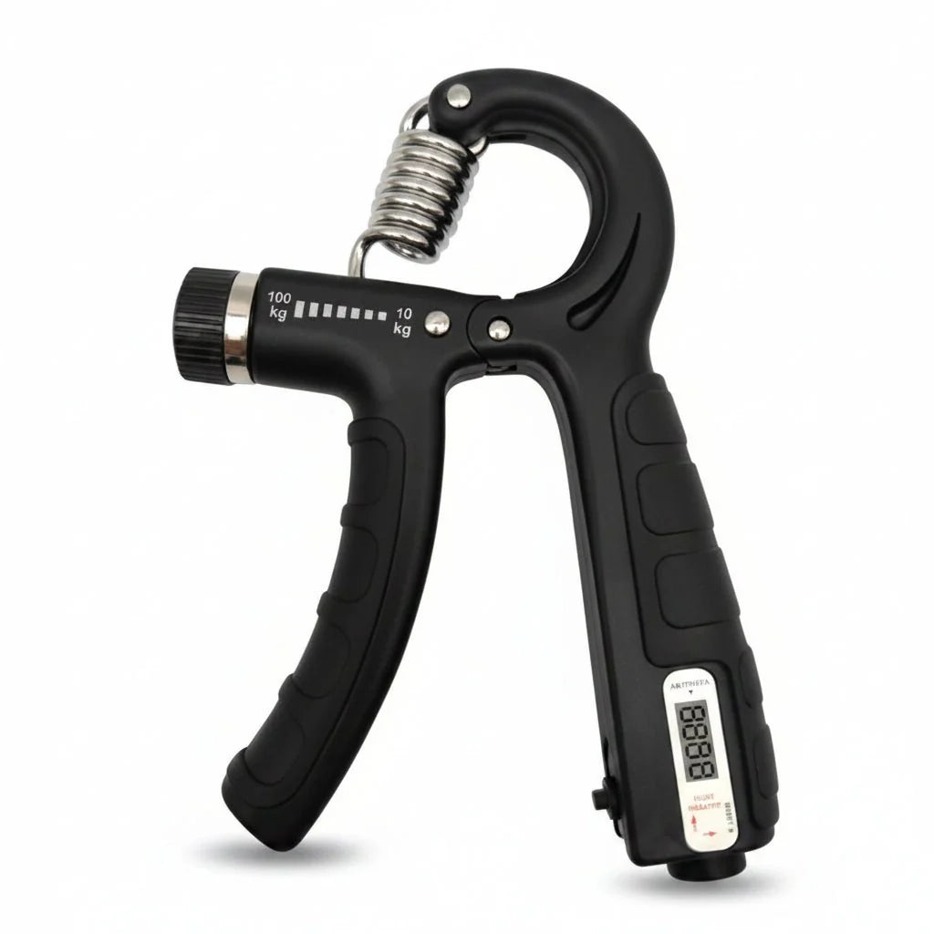 Hand Gripper Adjustable Resistance 11–132 lb Compact & Portable