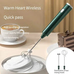 Hand Mixer USB Rechargeable 3 Speeds Stainless Steel Whisks