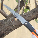 Hand Saw 7 Inch Foldable Triple Razor Tooth