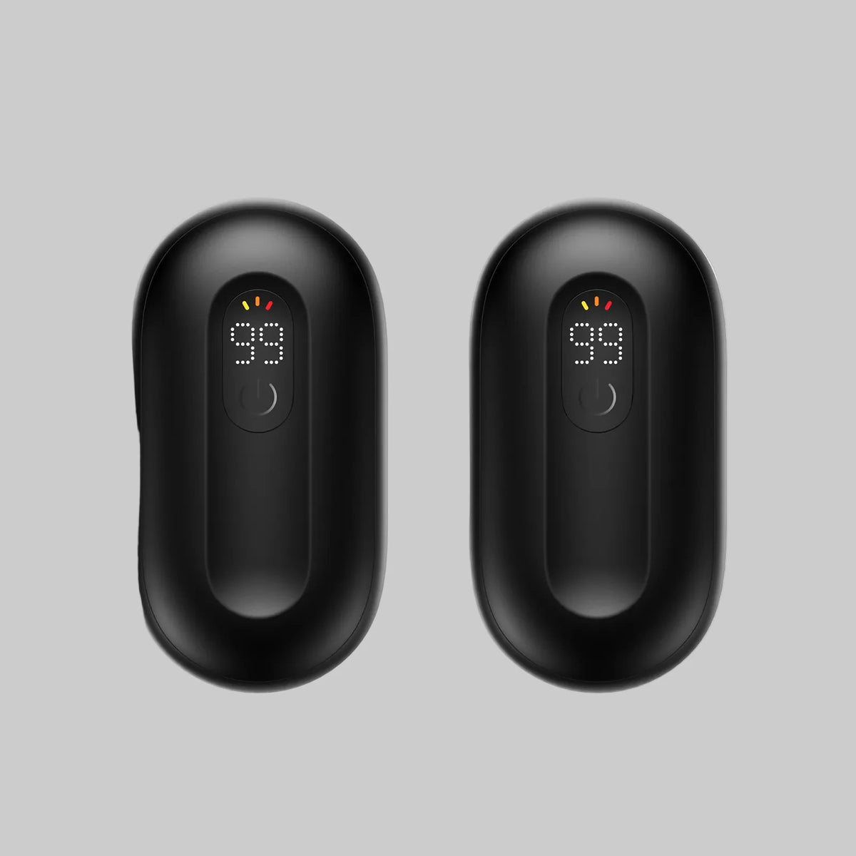 Hand Warmers Rechargeable Magnetic Set of 2 With LED Display
