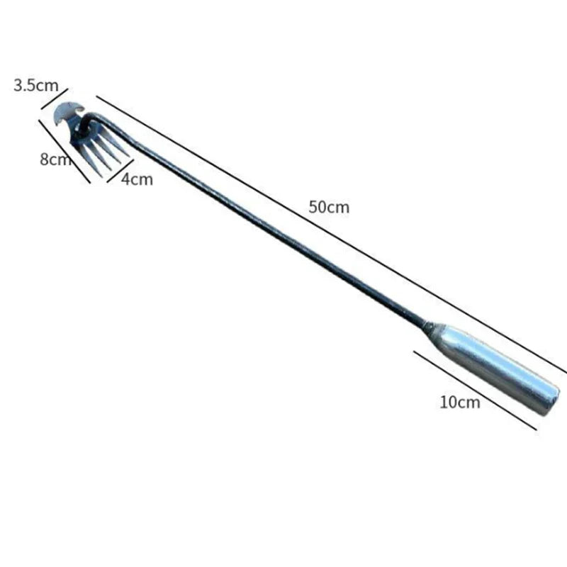 Hand Weeder Crescent Head Manganese Steel Ergonomic Handle