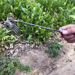 Hand Weeder Crescent Head Manganese Steel Ergonomic Handle