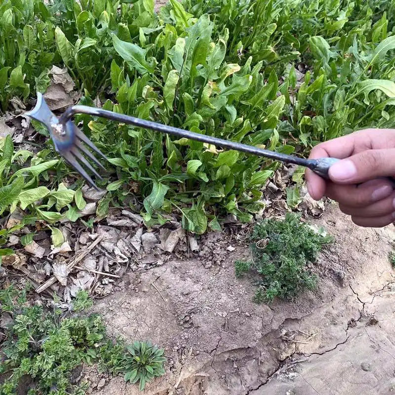 Hand Weeder Crescent Head Manganese Steel Ergonomic Handle