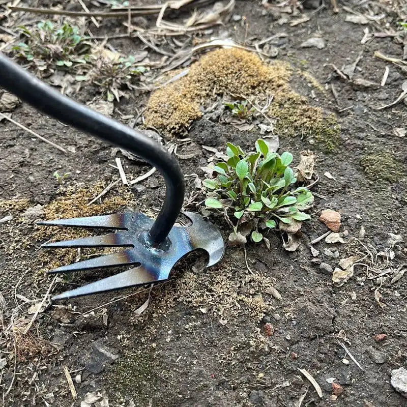 Hand Weeder Crescent Head Manganese Steel Ergonomic Handle