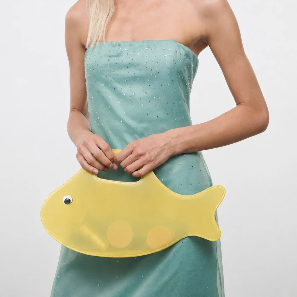 Handbag Fish-Shaped Spacious Interior Comfortable Handle