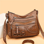 Handbag Leather Spacious Interior & Shoulder Carry