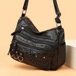 Handbag Leather Spacious Interior & Shoulder Carry
