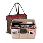 Handbag Organiser Insert 13 Compartments Felt Zipped Pocket