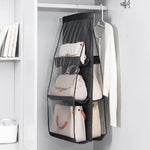 Handbag Organizer Double-Sided Clear Compartments Space-Saving