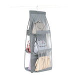 Handbag Organizer Double-Sided Clear Compartments Space-Saving