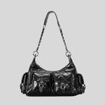 Handbag Quilted Multiple Pockets Adjustable Chain Strap