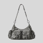 Handbag Quilted Multiple Pockets Adjustable Chain Strap