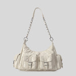 Handbag Quilted Multiple Pockets Adjustable Chain Strap