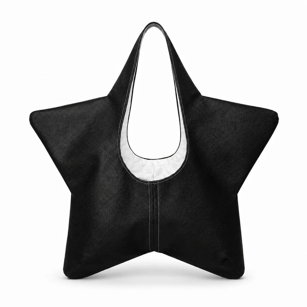 Handbag Star-Shaped Synthetic Leather Spacious Interior