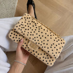 Handbag Textured Design Gold Chain Handle Spacious Interior