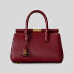 Handbag Textured Leather Top Handle & Shoulder Strap