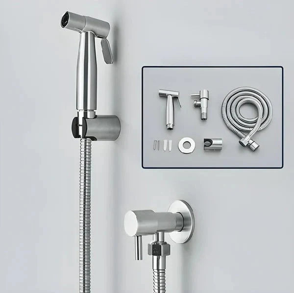 Handheld Bidet Sprayer Adjustable Water Flow Tool-Free Wall Mount