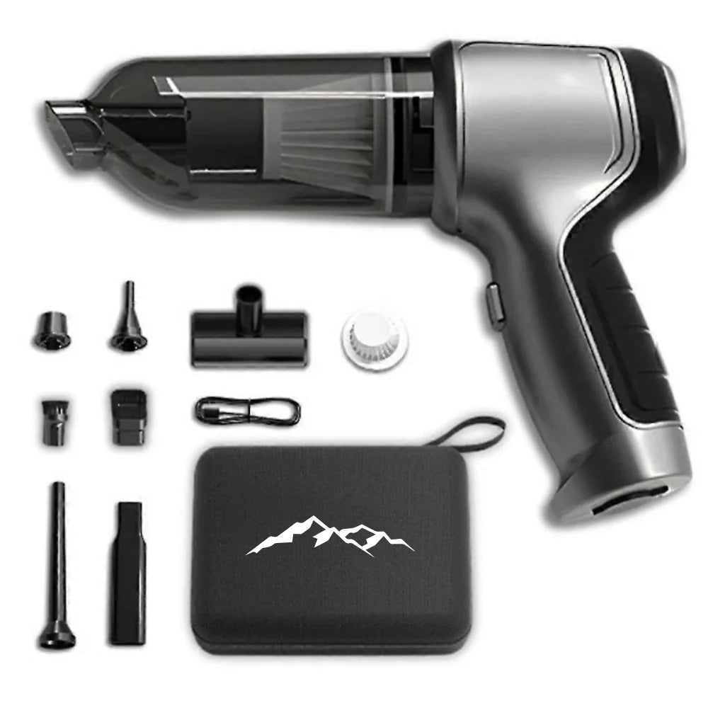 Handheld Car Vacuum Cordless 2-in-1 Blower & Washable HEPA