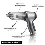 Handheld Car Vacuum Cordless 2-in-1 Blower & Washable HEPA