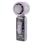 Handheld Fan Foldable Digital LED USB Rechargeable