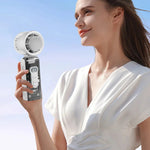 Handheld Fan Foldable Digital LED USB Rechargeable