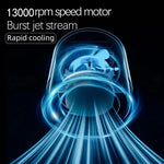 Handheld Fan Foldable Digital LED USB Rechargeable