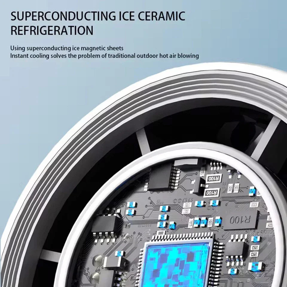 Handheld Fan Rechargeable Built-In Cooling Plate