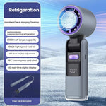 Handheld Fan Rechargeable Built-In Cooling Plate