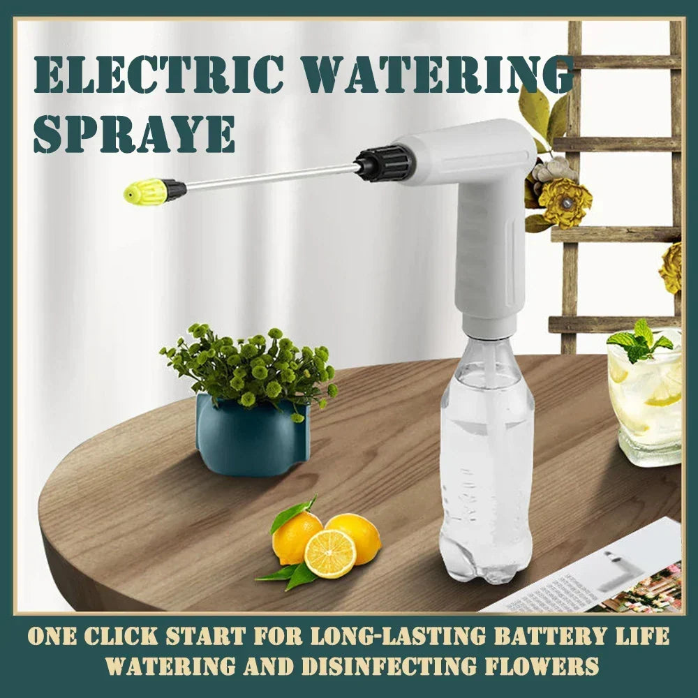Handheld Garden Sprayer Automatic Pump Long & Short Nozzles