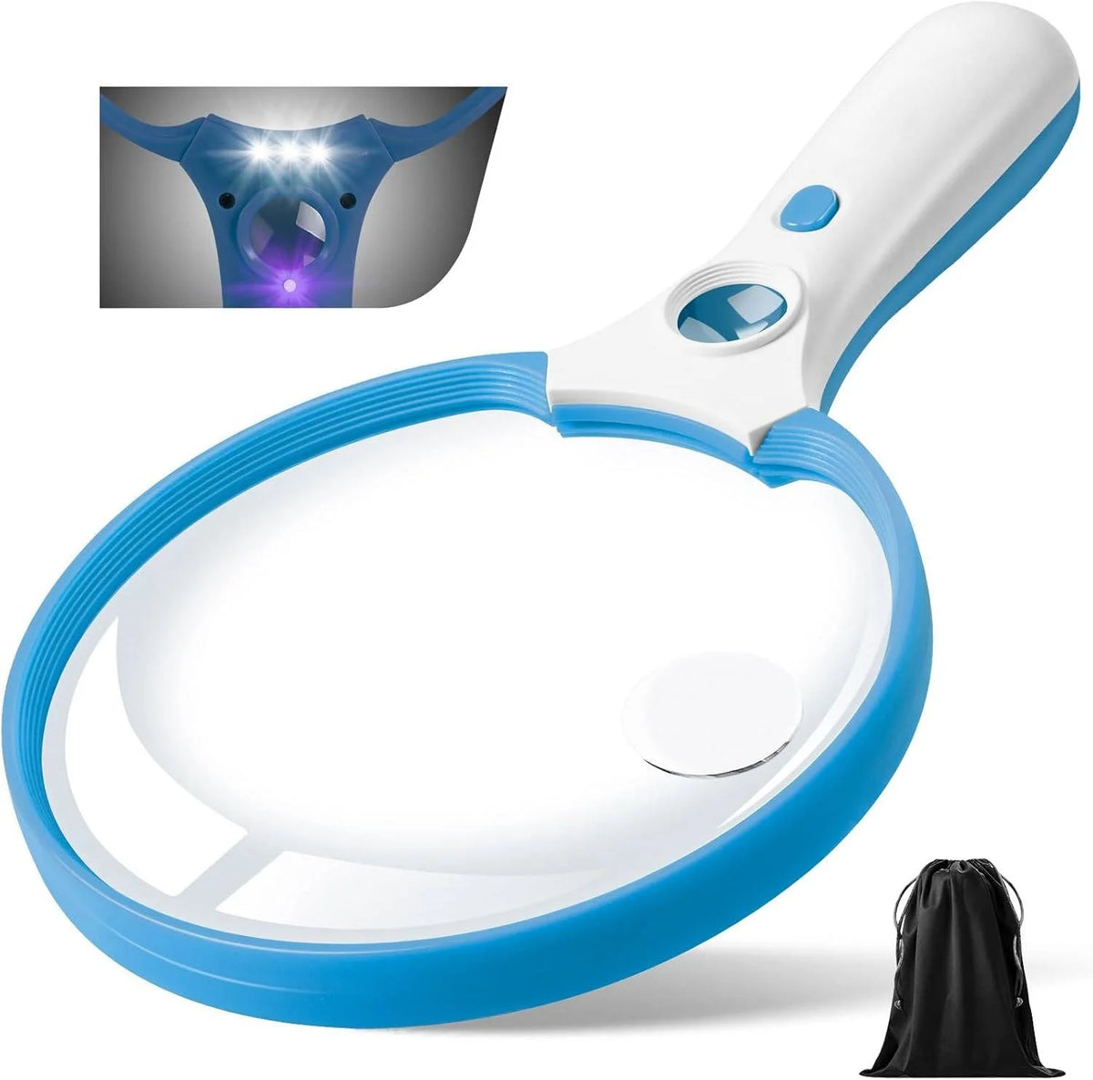 Handheld Magnifier 10x-45x LED & UV Light