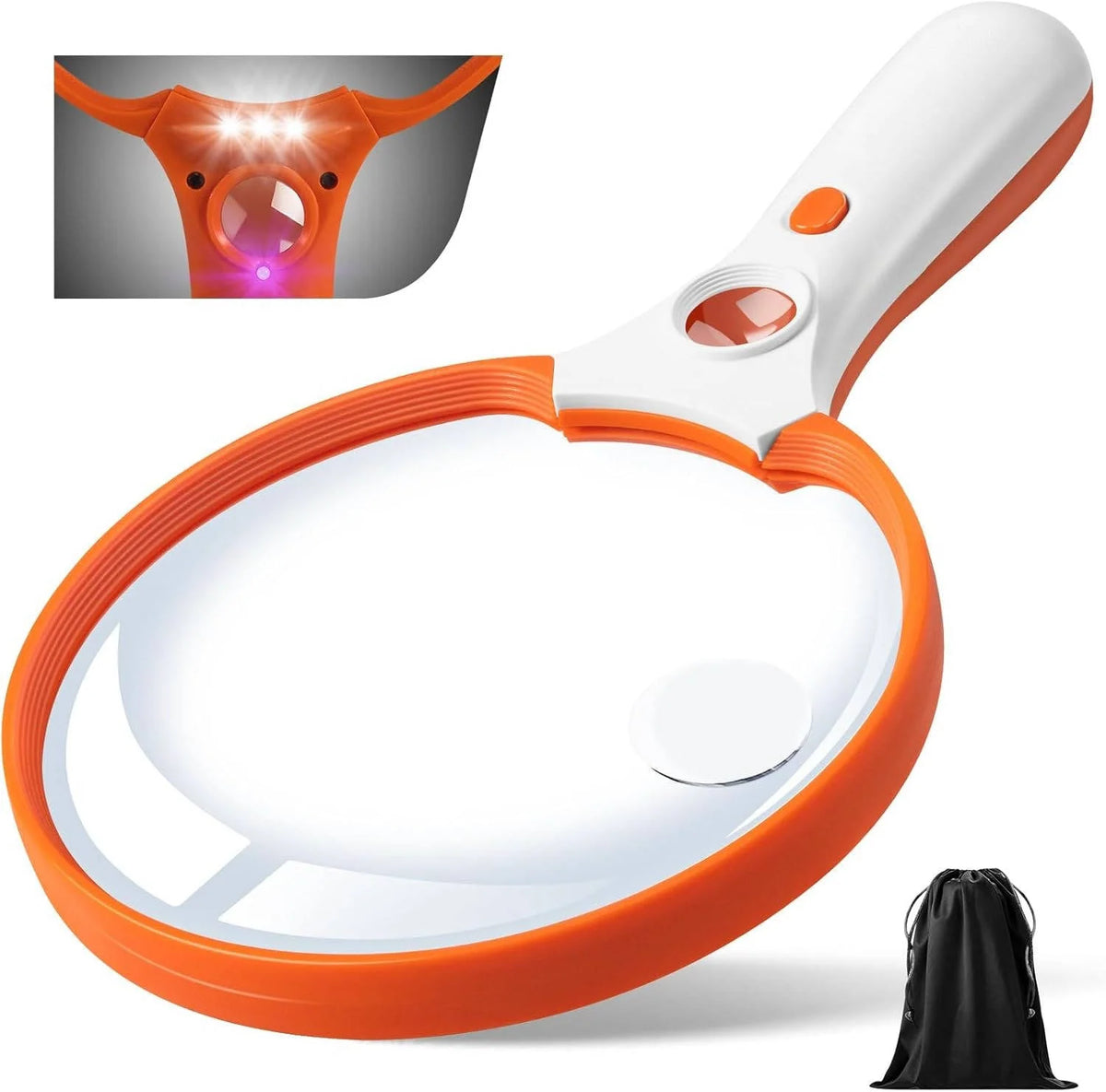 Handheld Magnifier 10x-45x LED & UV Light